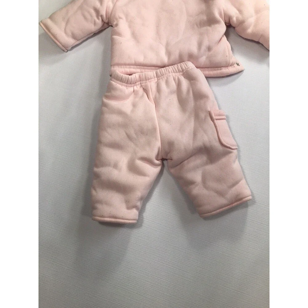 Baby Mack LTD 6 Months Unisex Snowsuit Pink 2 Peice